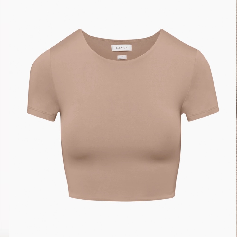 Babaton Cropped Crew Neck M
